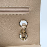 Chanel Double Flap Medium Dark Beige GHW - (MICROCHIP)