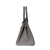Hermes Birkin 30 Etain GHW - A