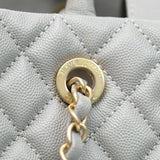 HOLD | Chanel Coco Handle Shopping Tote Grey GHW - 27