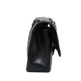 Chanel Double Flap Medium Black SHW - (MICROCHIP)