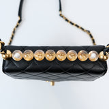 Chanel Seasonal Flap with Clear Pearls