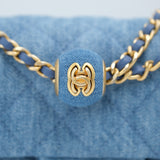 HOLD | Chanel Mini Rectangle Pearl Crush Denim GHW - (MICROCHIP)