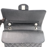 Chanel Double Flap Medium Black SHW - s11
