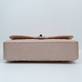 Chanel Double Flap Medium Chevron Iridescent Beige SHW - s24