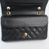 Chanel Double Flap Medium Black s13