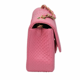 HOLD | Chanel Mini Rectangle Python Pink GHW
