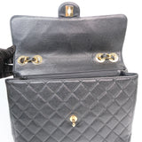 Chanel Vintage Flap Black Caviar GHW - s7