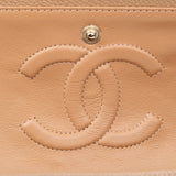 Chanel Double Flap Medium Dark Beige - s25