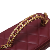 Chanel Vanity Top Handle Burgundy - GHW
