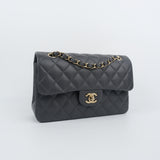 HOLD | Chanel Double Flap Small Dark Gray - (MICROCHIP)