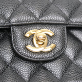 Chanel Double Flap Medium Black GHW - (MICROCHIP)
