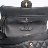 Chanel Double Flap Medium Black s13