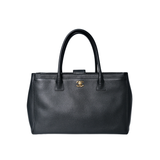 Chanel Executive Cerf Tote Black GHW - s18