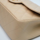 Chanel Double Flap Jumbo Beige Claire GHW - s14