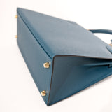 Hermes Kelly 28 Sellier Vert Bosphere GHW - T