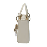 Lady Dior Mini Lizard Latte - GHW