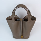 Hermes Picotin 22 Etoupe GHW - Z