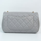Chanel Mini Rectangle Gray Pearl Crush - (MICROCHIP)
