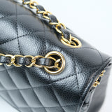 Chanel Double Flap Medium Black GHW - (MICROCHIP)