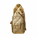 Chanel 25 Mini Gold Metallic