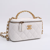 Chanel Vanity Caviar Lettres Top Handle