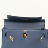 HOLD | Hermes Kelly 25 Blue Nuit GHW - W