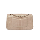 Chanel Double Flap Medium Iridescent Python GHW