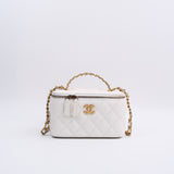 Chanel Vanity Caviar Lettres Top Handle