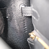 Hermes Kelly 25 Sellier Epsom Noir GHW - U