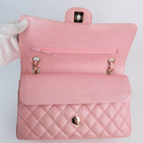 HOLD | Chanel Double Flap Medium Pink Iridescent -s27