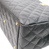 HOLD | Chanel Coco First Tote Caviar Black GHW - (MICROCHIP)