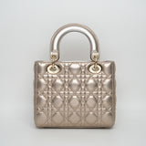 Dior Lady D Small Metallic Gold