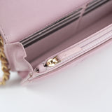 Chanel 19 Wallet on Chain (WOC) Pink