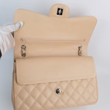 Chanel Double Flap Jumbo Beige SHW - s14