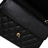 Chanel Double Flap Jumbo Black GHW -s24