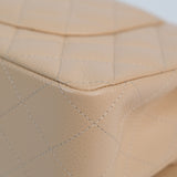 Chanel Double Flap Medium Beige Claire -(MICROCHIP)