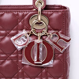 HOLD | Lady Dior Small Burgundy GHW - (BRANDNEW)