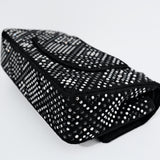 Chanel Strass Swarovski Crystal Black Tweed Medium Classic Flap