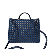 Bottega Veneta Andiamo Medium Abyss and Indigo