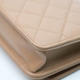 Chanel WOC Seasonal Dark Beige - (MICROCHIP)