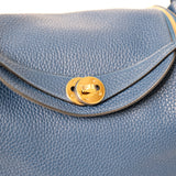 HOLD | Hermes Lindy 26 Clemence Blue Royal GHW - D