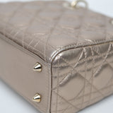 Dior Lady D Small Metallic Gold
