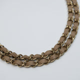 Chanel Double Flap Medium Dark Beige GHW - (MICROCHIP)