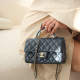 Chanel Small Flap Coco Crush Dark Beige