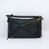 Loewe Laced Puzzle Medium Black - GHW