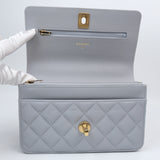 HOLD | Chanel WOC Gray Sweetheart - (MICROCHIP)