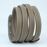 Hermes Halzan Mini Etoupe Swift PHW - W