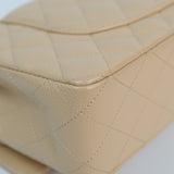 Chanel Double Flap Medium Beige Claire GHW - (MICROCHIP)