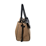 HOLD | Chanel Urban Essential Suede Dark Beige/Black Medium - (MICROCHIP)