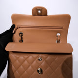 Chanel Double Flap Small Caramel GHW - (MICROCHIP)